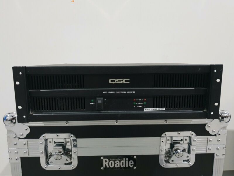 QSC ISA800Ti Power Amplifier 2 Channel 450 Watts Per Ch @ 8 Ohms